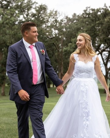 Owen and Grace on their wedding day, filmed by EC Films in Pensacola